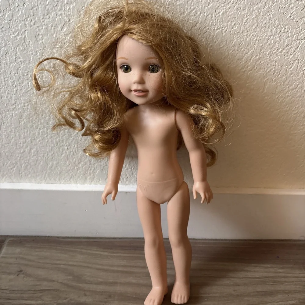 American Girl Wellie Wishers WILLA Hazel Eyes & Strawberry Blonde Hair